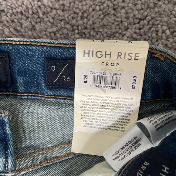 LUCKY High Rise Crop Jeans “Bridgette” - Picture 2 of 5